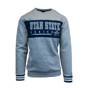 utah state aggies aggie bull sweatshirt gray